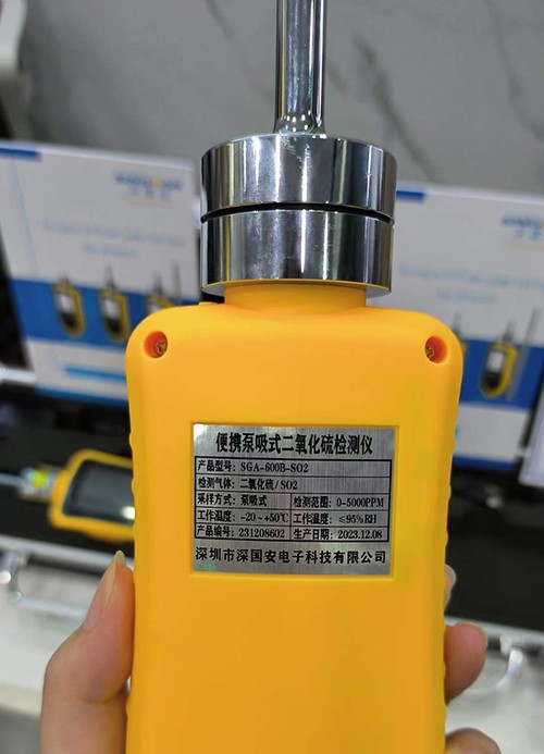 便攜泵吸式二氧化硫檢測儀
